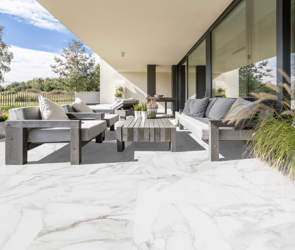 Marble Stone Calacatta Outdoor Slab | Tile Mountain
