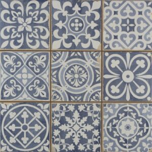 Faenza Rustic Blue Patterned Matt | Tile Mountain