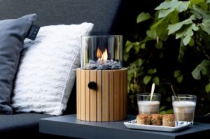 Cosi Fires Cosiscoop Timber Frame Fire Lantern | Silver Mushroom