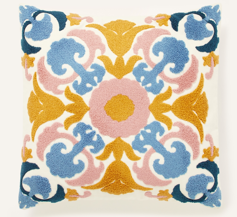 Bold Embroidered Cushion | Monsoon