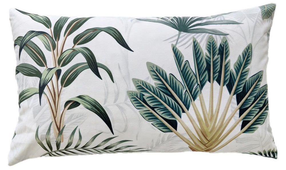 Tranquil Palms Tropical Boudoir Cushion | The French Bedroom Company