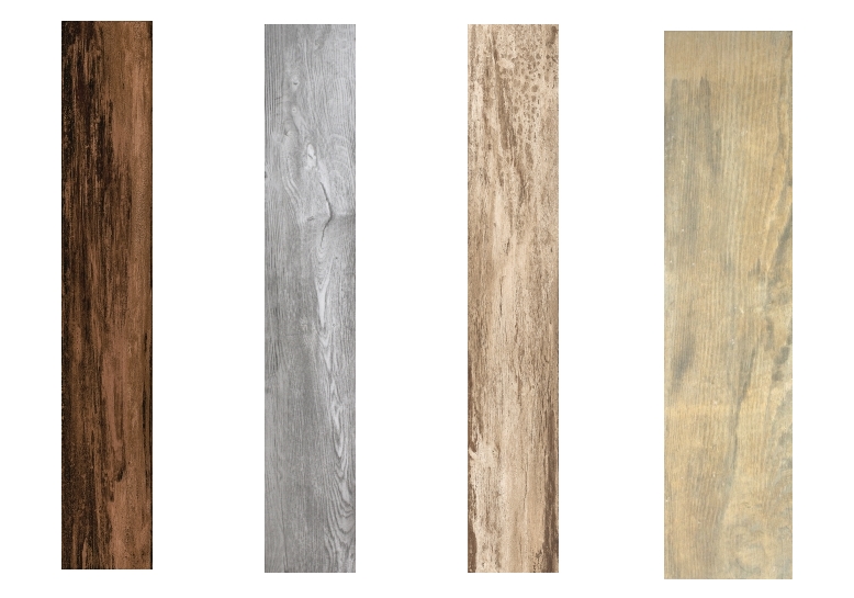 Paintwash Almond Wood Effect | Mikeno Grey Wood Effect | Paintwash Cherry Wood Effect | Vintage Wood Effect | Tile Mountain