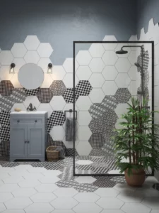Patterned Floors to Complement Plain Walls - Tile Mountain