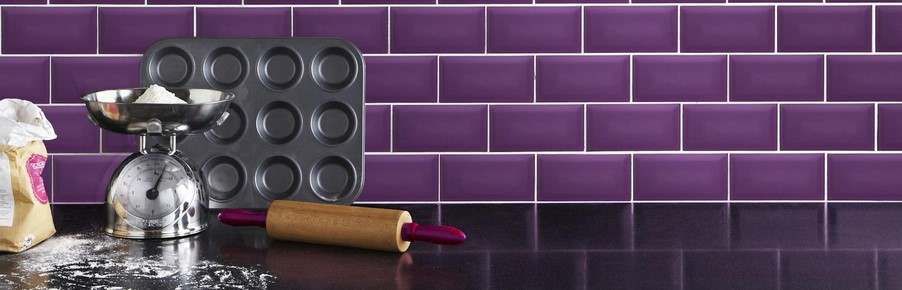 Purple Kitchen Tiles