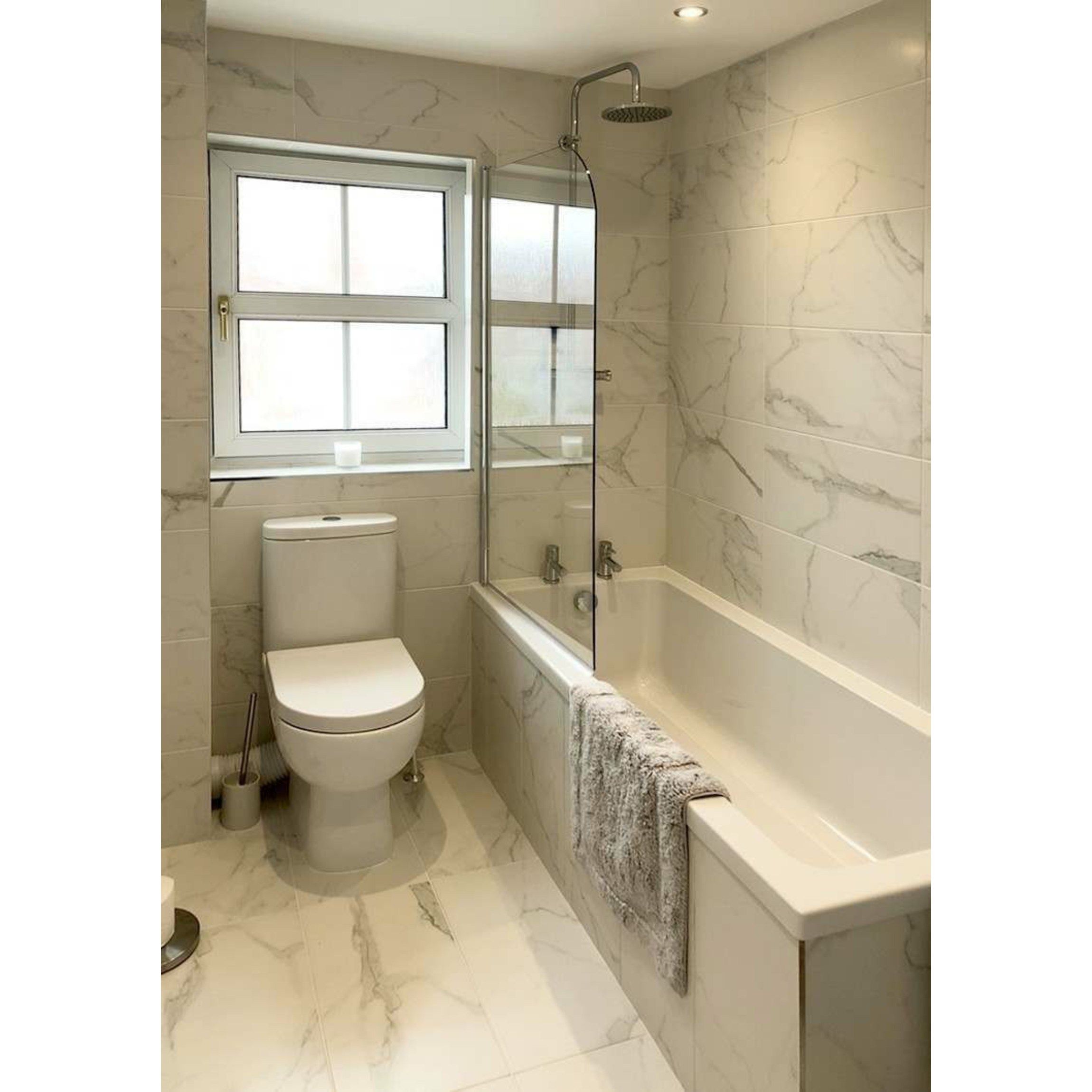 Carrara White Matt Marble Porcelain, White Marble Tile Bathroom Floor