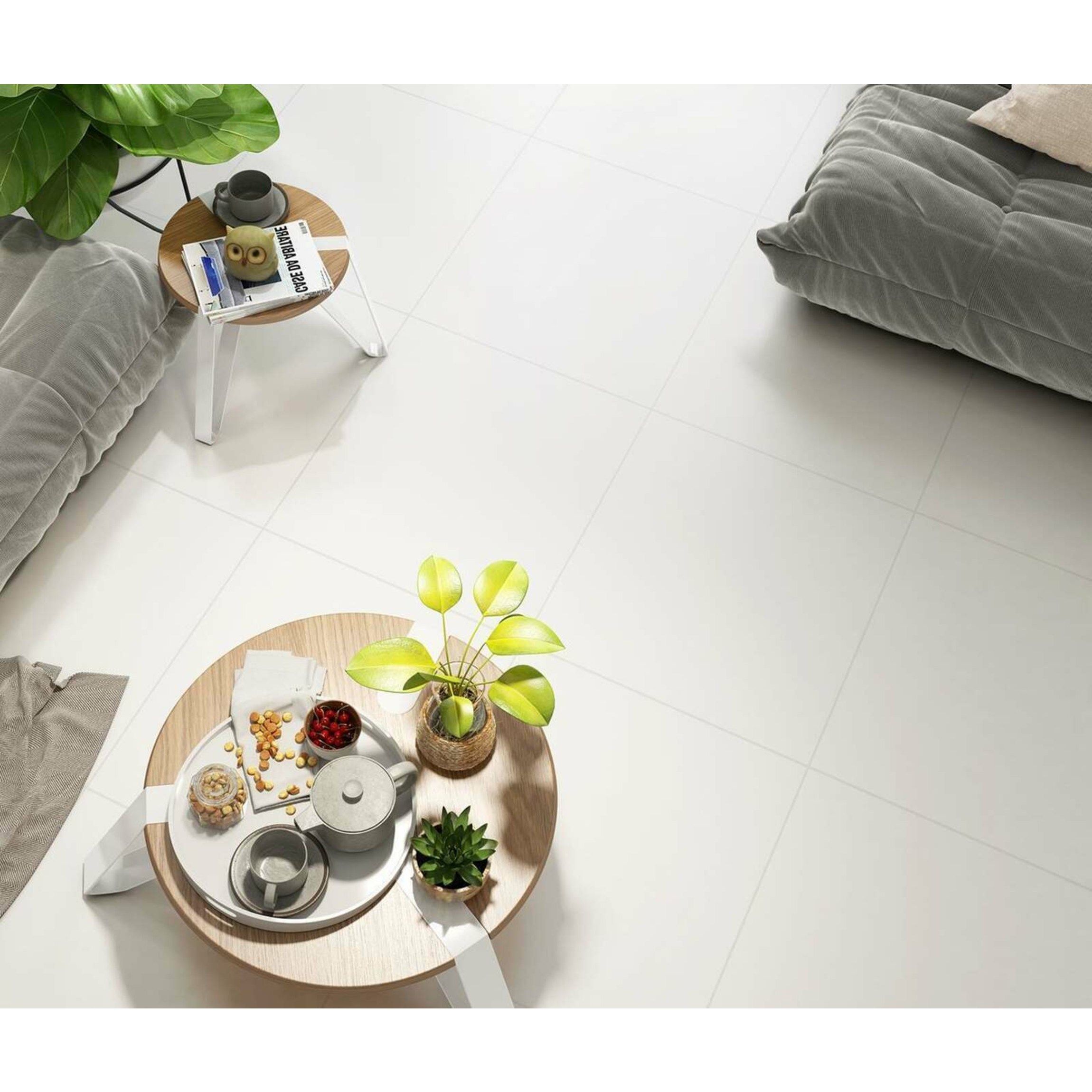 Blanco Rectified Matt Porcelain Floor Tile - Tiles from Tile Mountain
