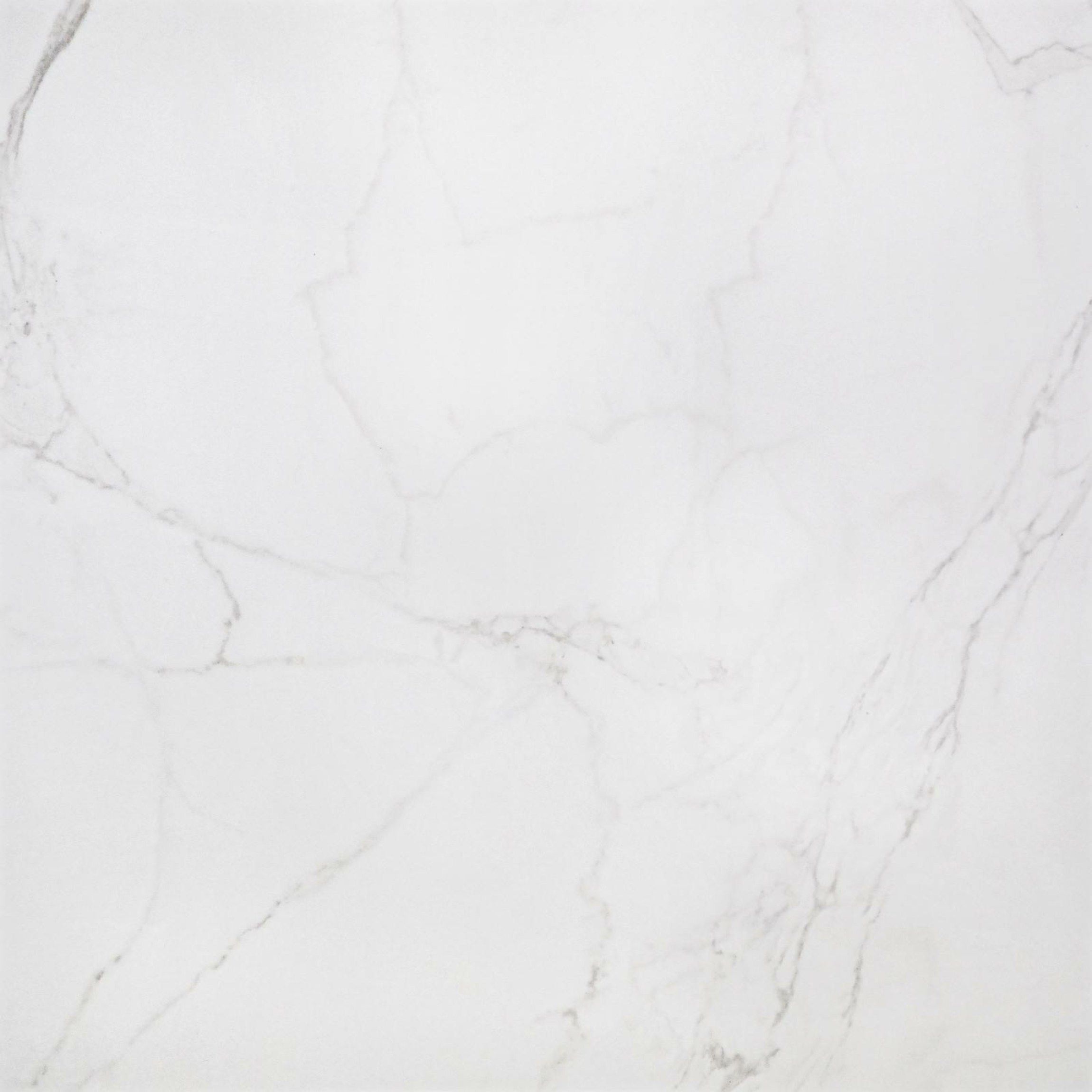 Carrara White Marble Effect Polished Floor Tile - Tiles from Tile Mountain