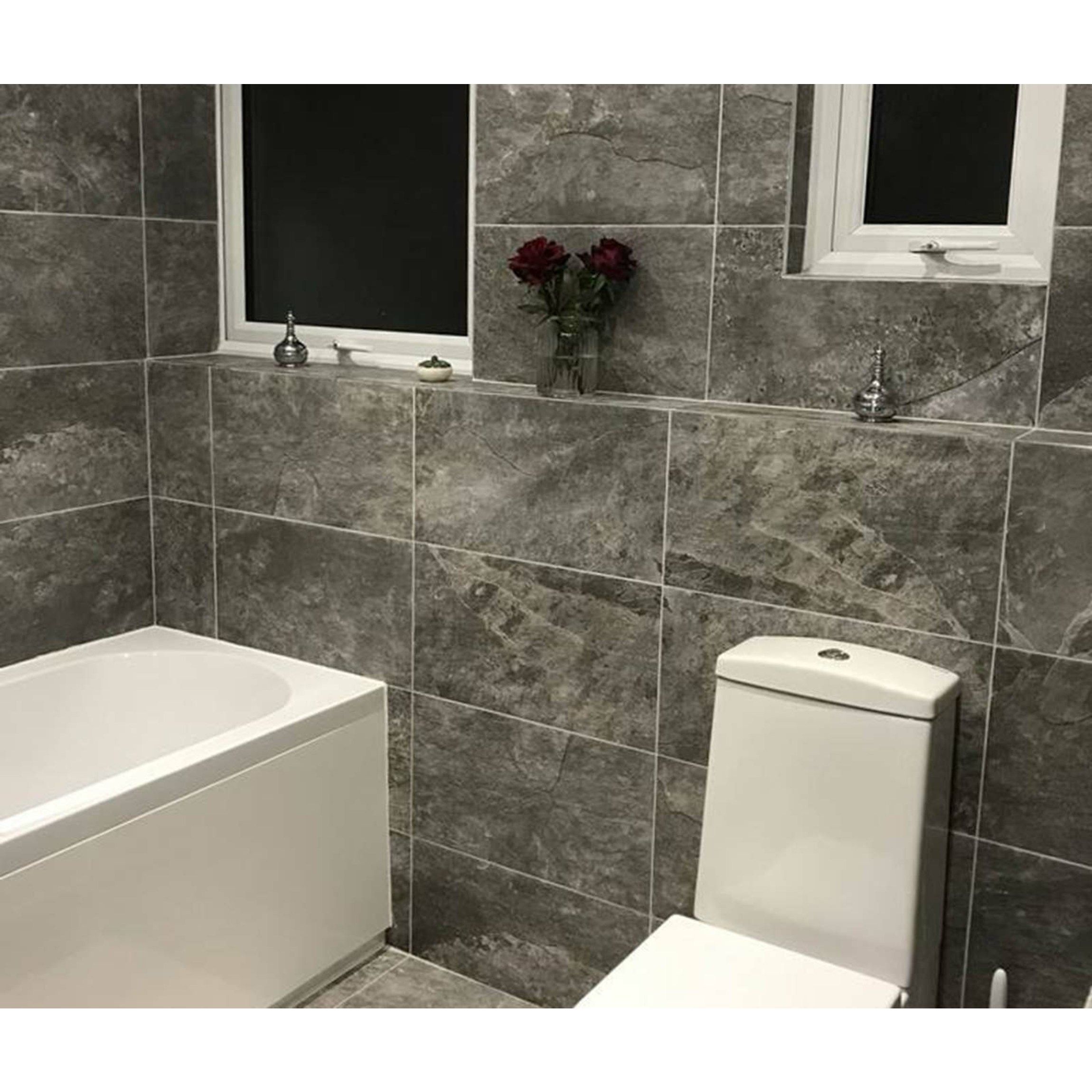 Coda Grey Wall And Floor Tiles, Tiles For Bathroom Wall And Floor