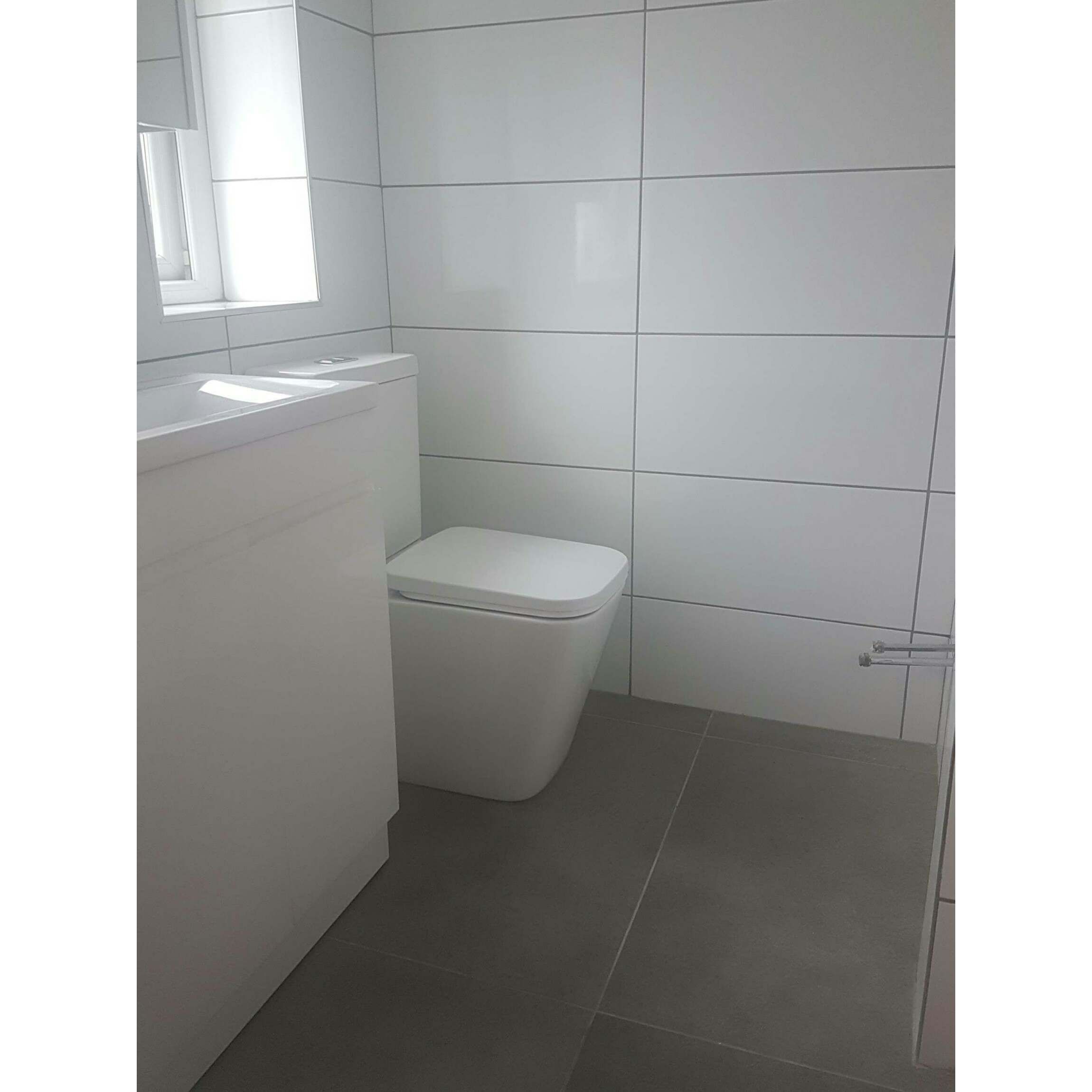 Glossy Flat White Wall Tile, White And Grey Tile