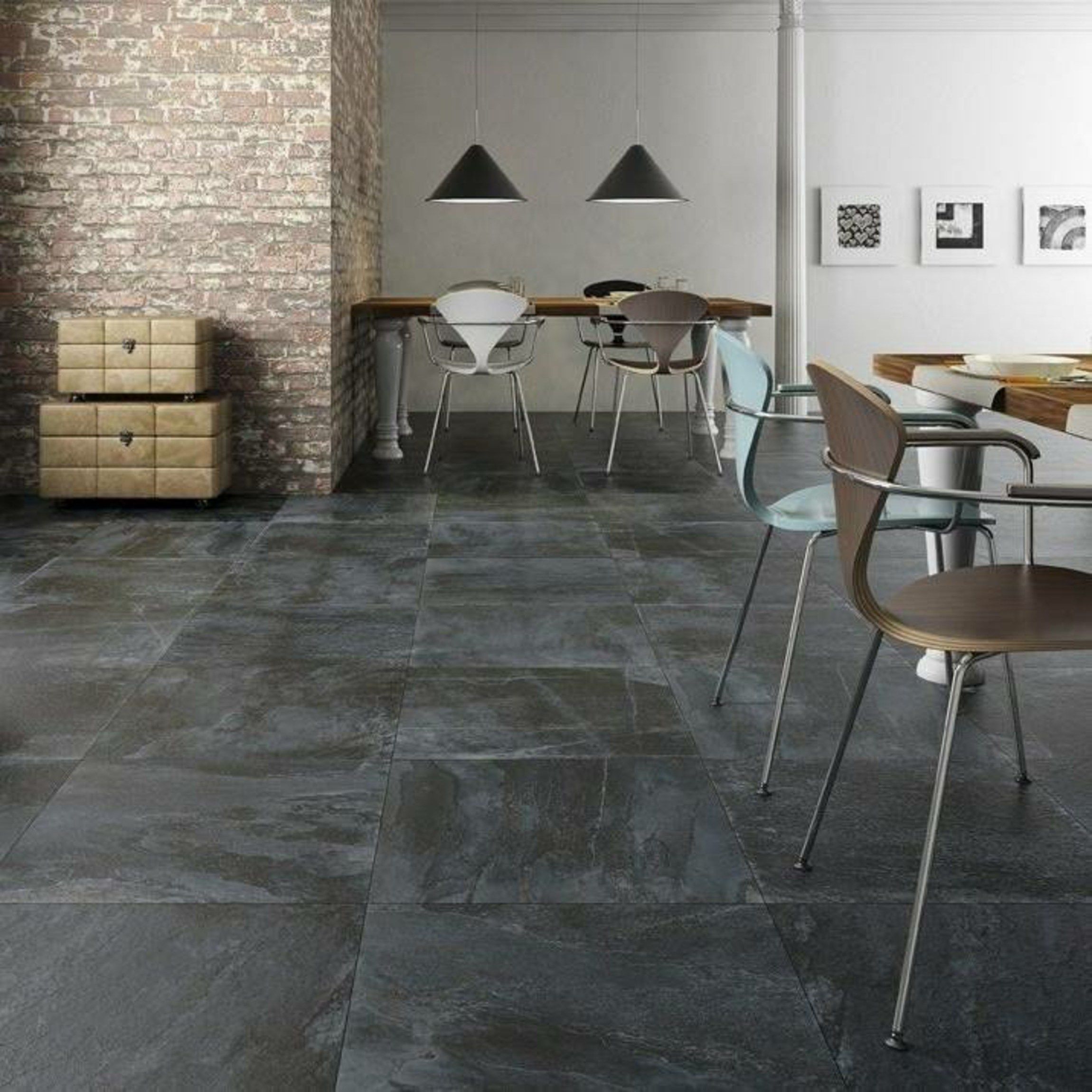 Black Slate Floor Tile Tiles, Slate Grey Floor Tiles
