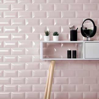 Bella Craquele Pink Wall Tile