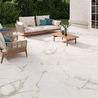 Carrara Marble Gold Outdoor Slab Tiles