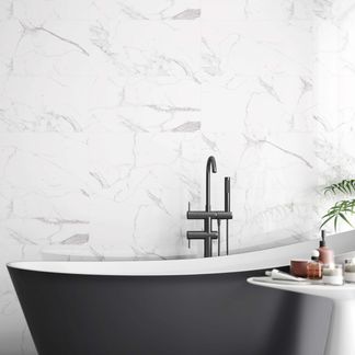 Carrara White Gloss Ceramic Wall Tile