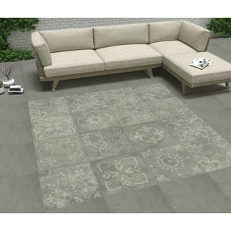 Concretia Grey Decor Outdoor Slab Tiles