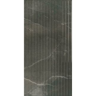 Anubis Black Gloss Marble Effect Linear Feature Tile