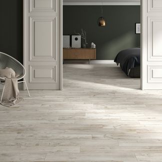 Hardwood White Wood Effect Anti-Slip Porcelain Floor Tile