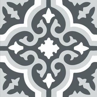 Lancaster Grey Patterned Porcelain Wall and Floor Tile
