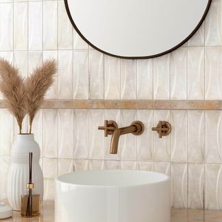 Luma Antique White Gloss Decor Ceramic Wall Tile