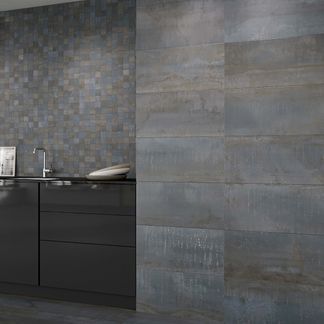 Metal Iron Rectified Porcelain Wall And Floor Tile