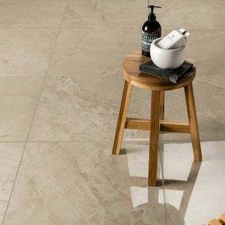 Muse Beige Italian Polished Porcelain Floor Tiles