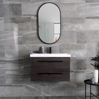 Shades Grey Stone Effect Polished Porcelain Wall and Floor Tile