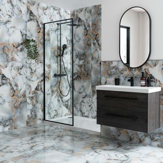 Sky White Marble Effect Polished Porcelain Wall and Floor Tile