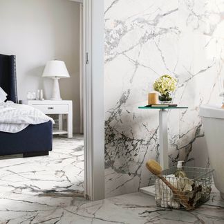 The Room Marble White Polished Porcelain Wall and Floor Tile