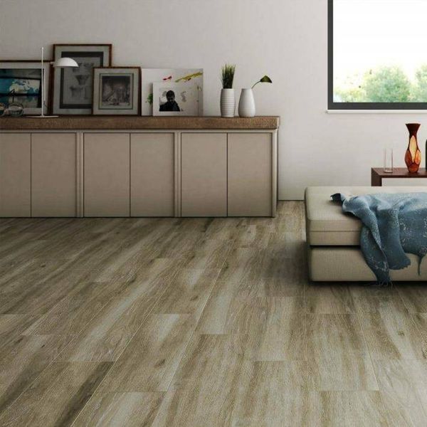 Sandalo Taupe Natural  Wood Effect Floor Tiles