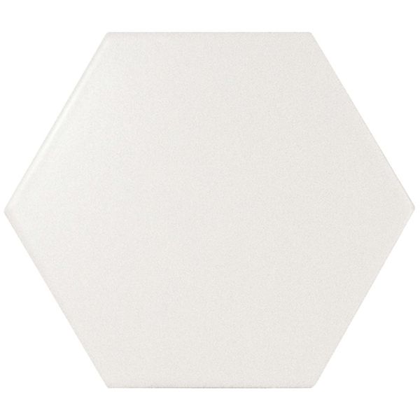 Hexagon White Wall and Floor Tile