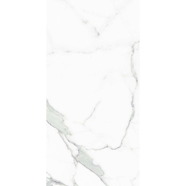 Carrara White Gloss Marble Effect Porcelain Wall and Floor Tile