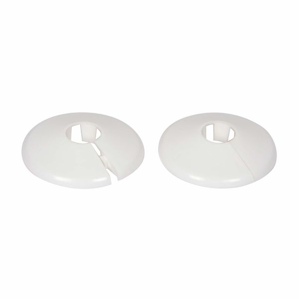 Plastic Pipe Surrounds - White - Pack Of 2