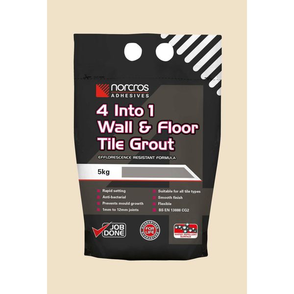 4 Into 1 Wall & Floor Tile Grout - Golden Jasmine-  5Kg