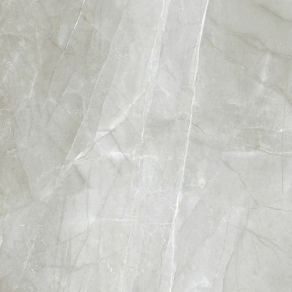 Alessia Light Grey Marble Effect Polished Porcelain Floor Tile