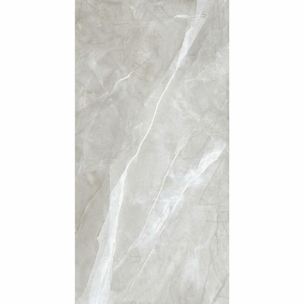 Alessia Light Grey Marble Effect Polished Porcelain Wall and Floor Tile