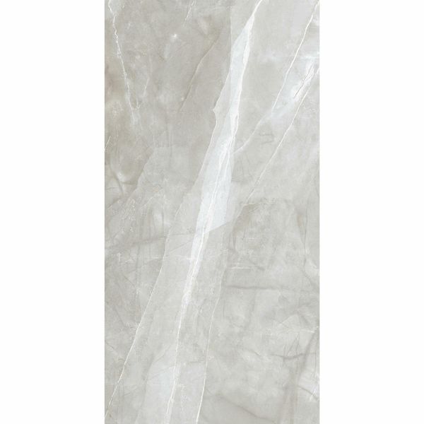 Alessia Light Grey Marble Effect Polished Porcelain Wall and Floor Tile