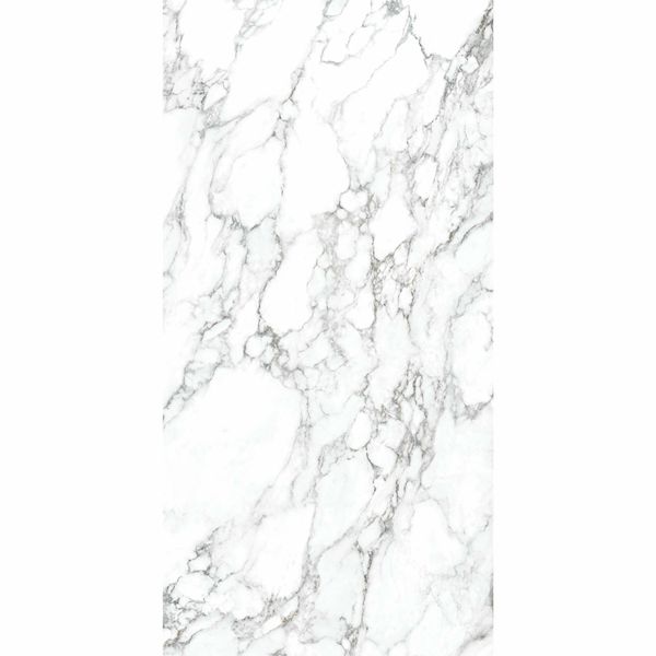 Arabescato White Marble Effect Polished Porcelain Wall and Floor Tile