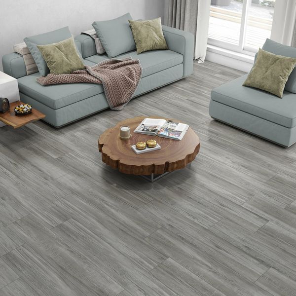 Baltimore Grey Wood Effect Floor Tiles