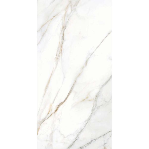 Calacatta Golden Grey Marble Effect Polished Porcelain Wall and Floor Tile