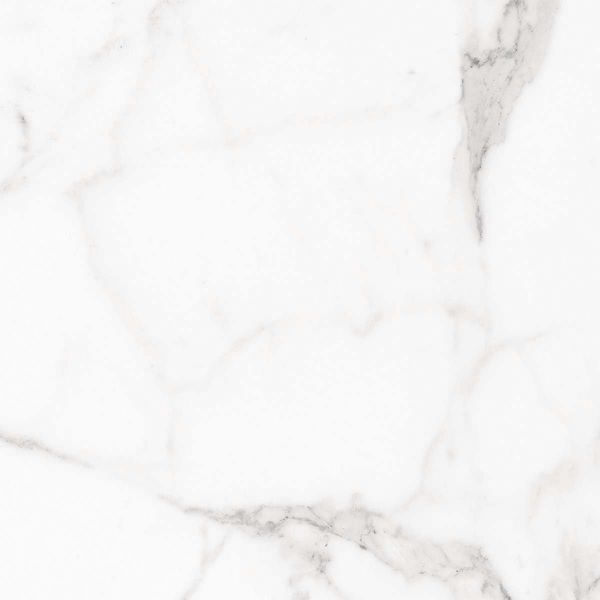 Carrara White Polished Marble Effect Polished Floor Tile