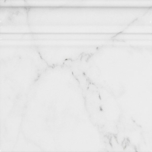 Carrara White Marble Effect Gloss Skirting Wall Tiles