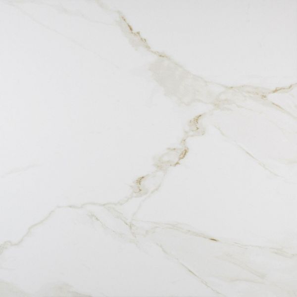 Carrara Gold Gloss Marble Effect Porcelain Floor Tile