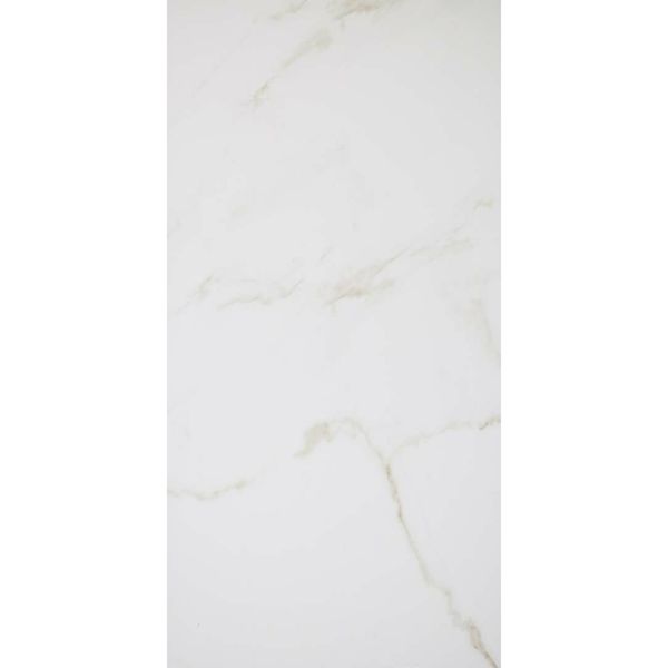 Carrara Gold Gloss Marble Effect Vitrified Ceramic Wall and Floor Tile