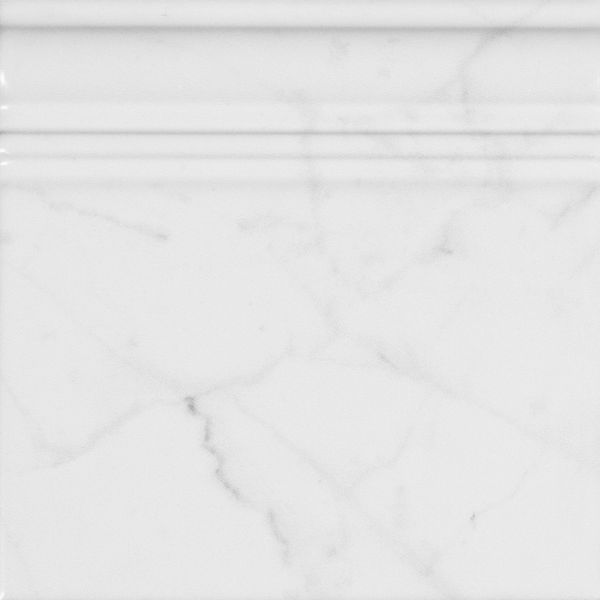 Carrara White Marble Effect Matt Skirting Wall Tiles