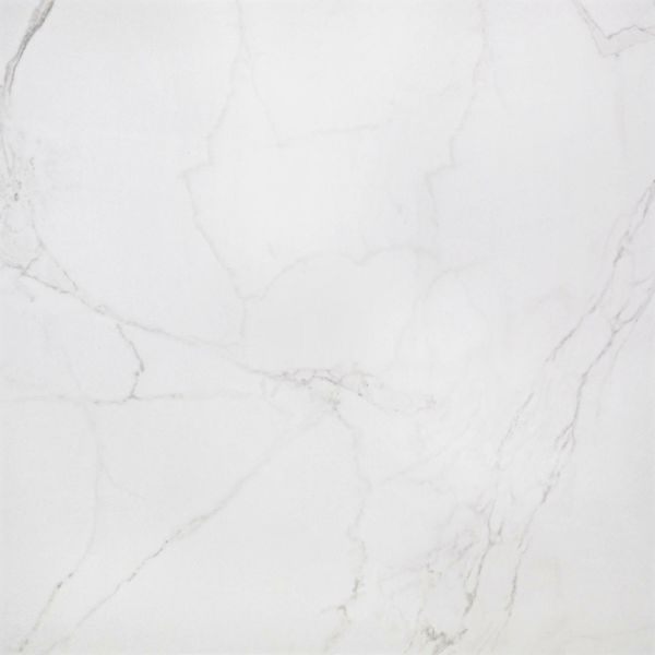 Carrara White Marble Effect Polished Floor Tile - Tiles from Tile Mountain