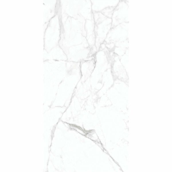Carrera White Marble Effect Rectified Matt Porcelain Wall and Floor Tile