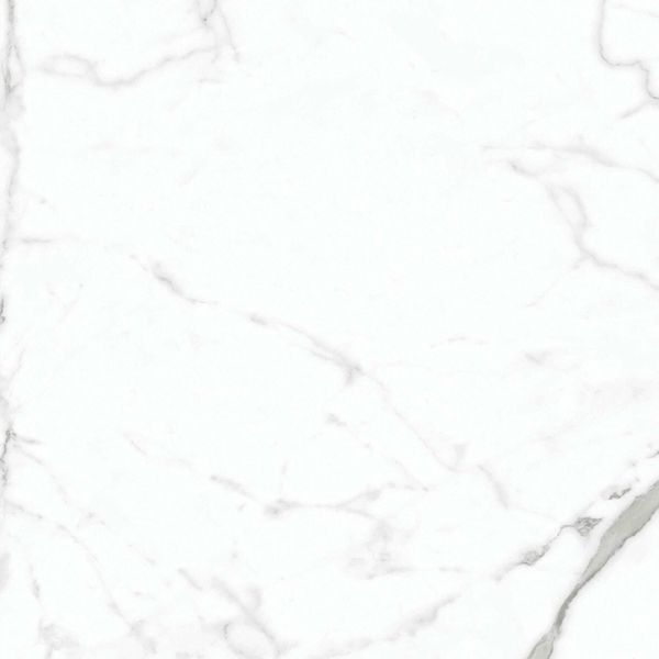 Carrera White Marble Effect Rectified Polished Porcelain Floor Tile
