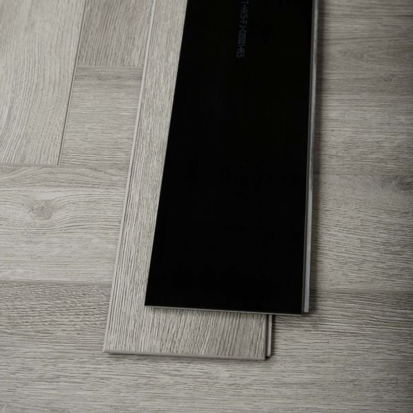 Chason Rock Grey Herringbone Luxury Click Vinyl Flooring 5mm