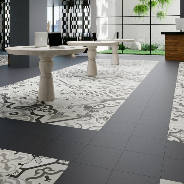Hanoi Black Floor Tiles
