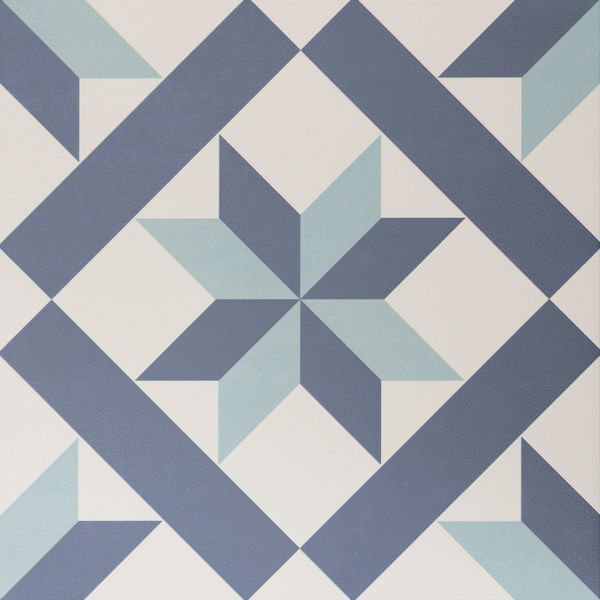 Hanoi Star Blue Floor Tiles