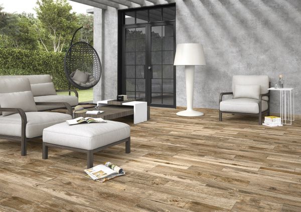Hardwood Nature Wood Effect Anti-Slip Porcelain Floor Tile